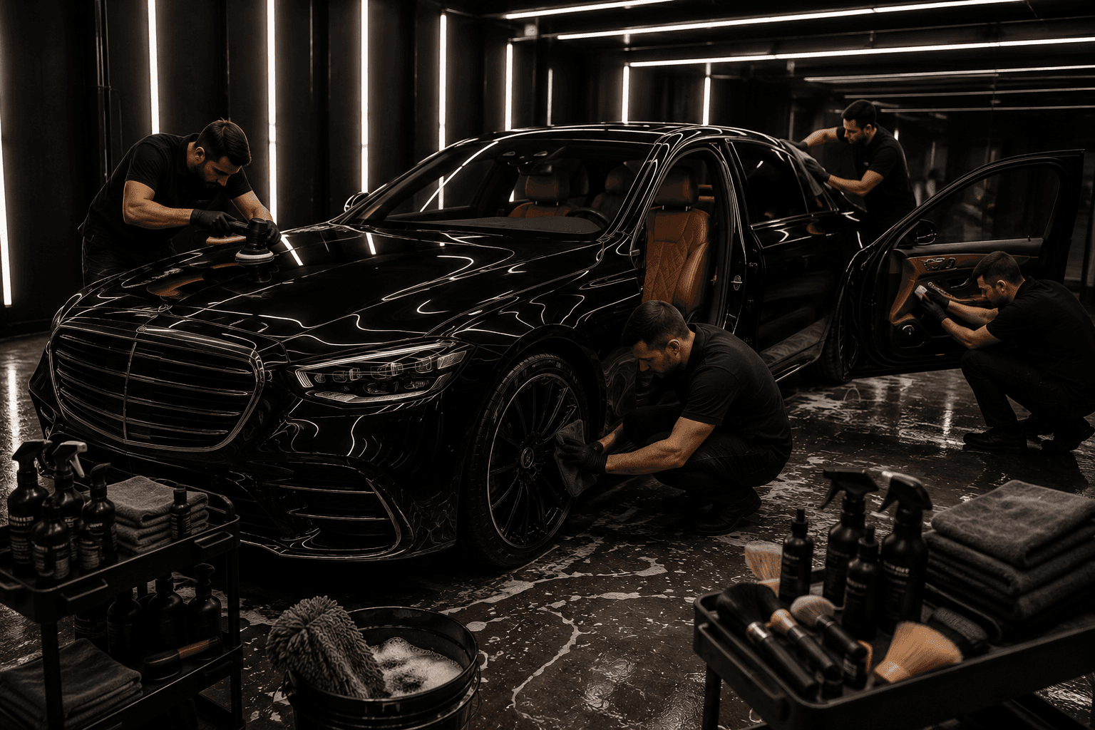 Profesionalno dubinsko čišćenje sedišta i unutrašnjosti automobila.